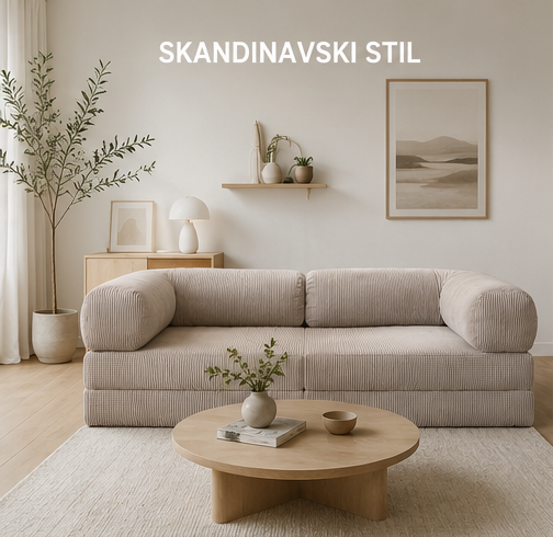 CLOUD modular sofa in Scandinavian style living room