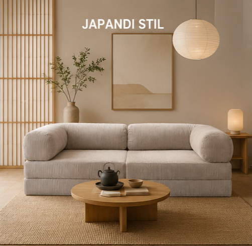 CLOUD sofa in Japandi style living room