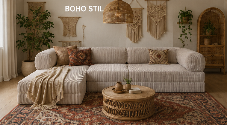 CLOUD sofa in boho style living room