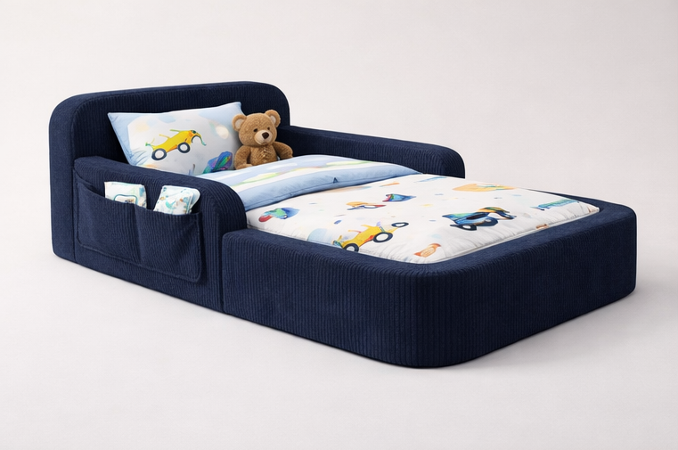Cloud kids bed in warm modern interior